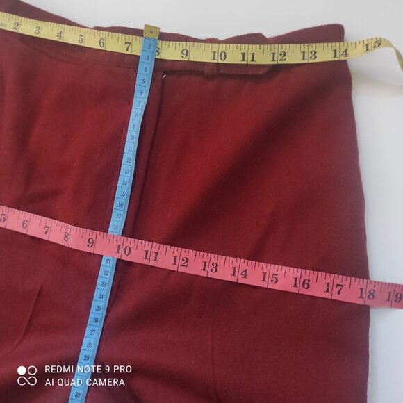 Vintage 100% Wool Rust Pants Women’s Size Medium High Waist Classic Trousers - Picture 16 of 16